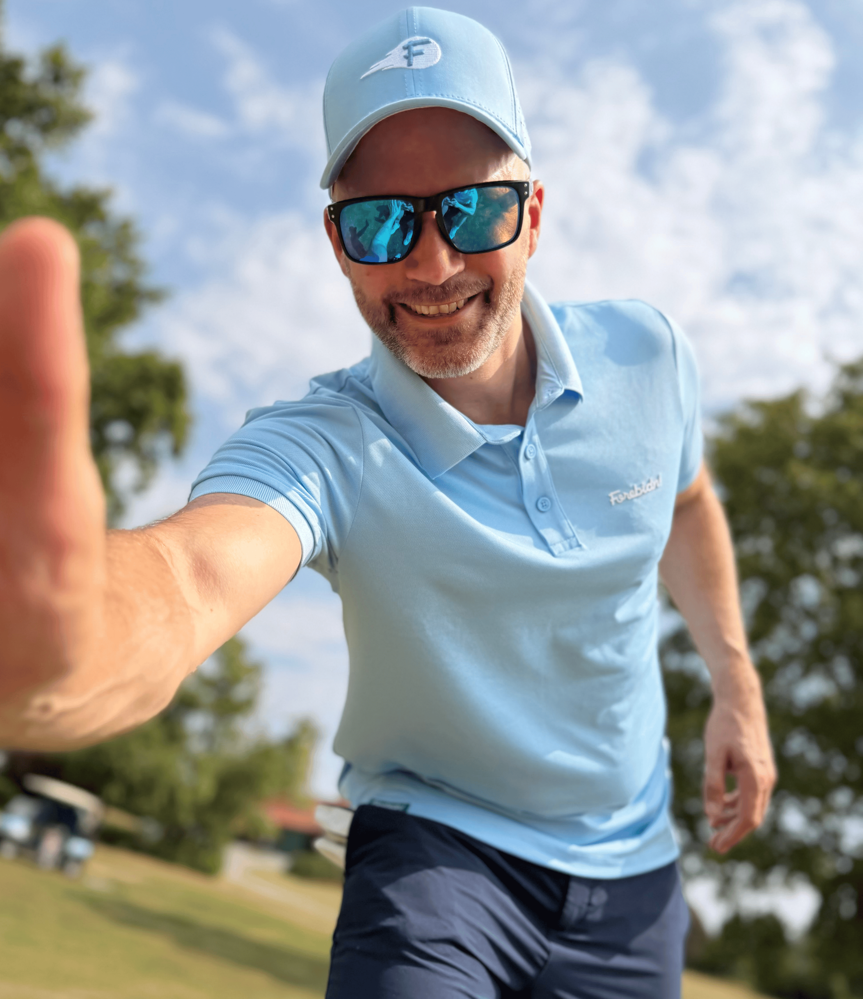 Core Micropiqué Polo - Cerulean Blue