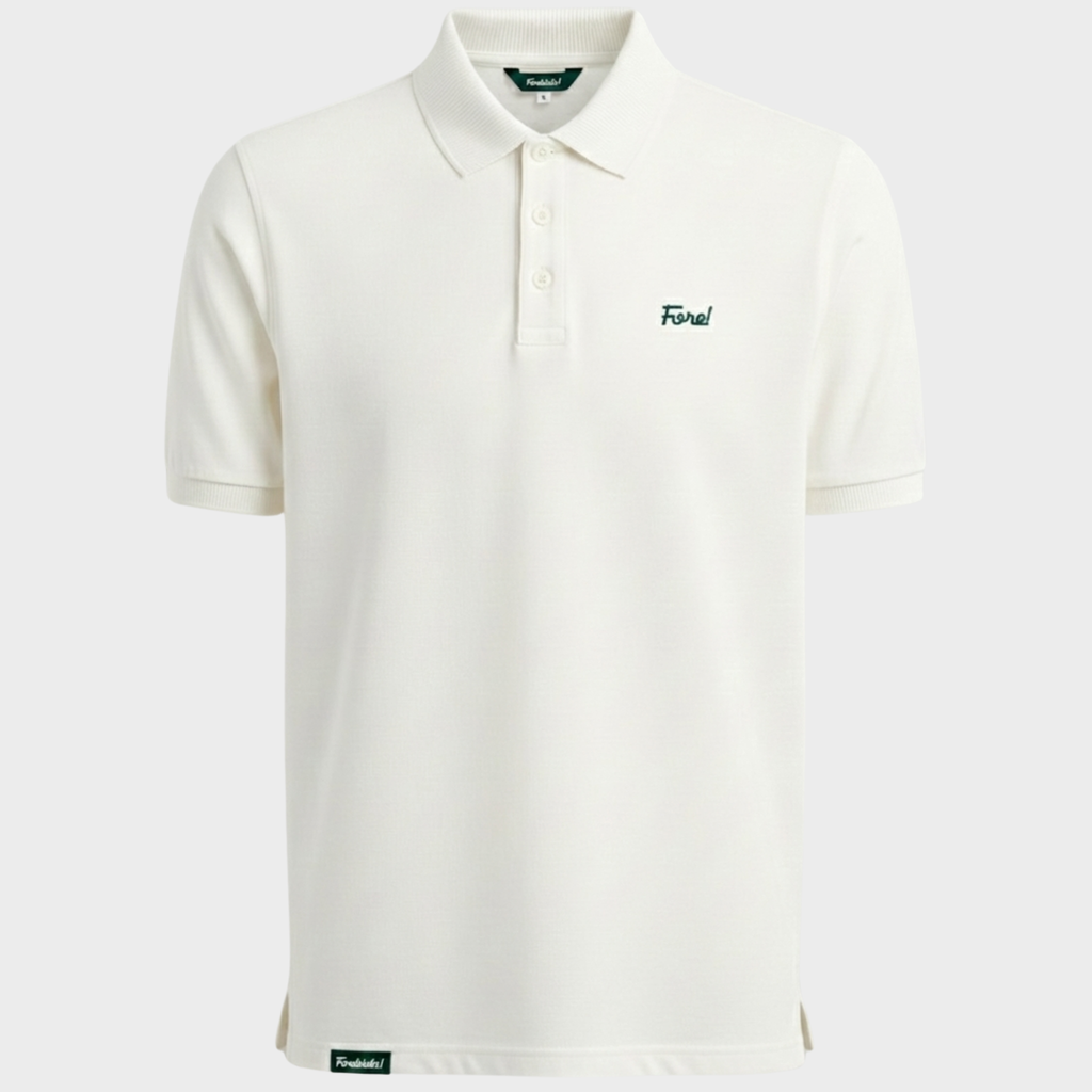 FORE! SOLID CORE POLO - SNOW WHITE