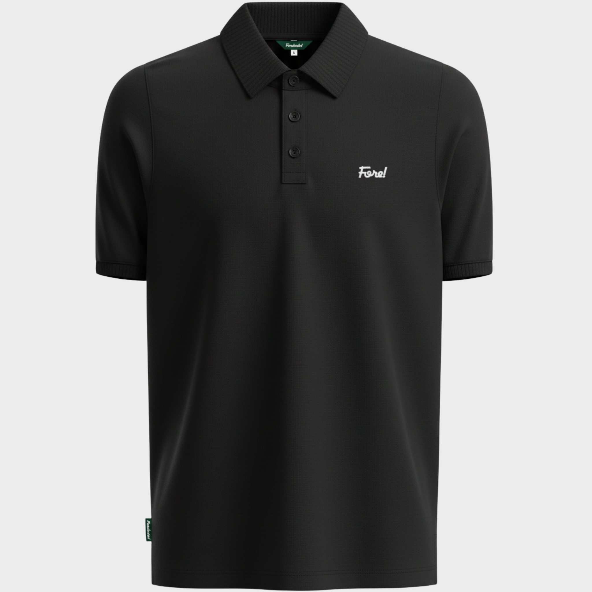 FORE! SOLID CORE POLO - BLACK BEAUTY