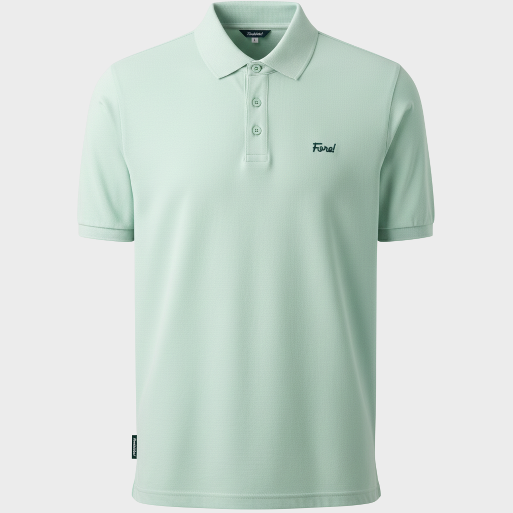 FORE! SOLID CORE POLO - HINT OF MINT