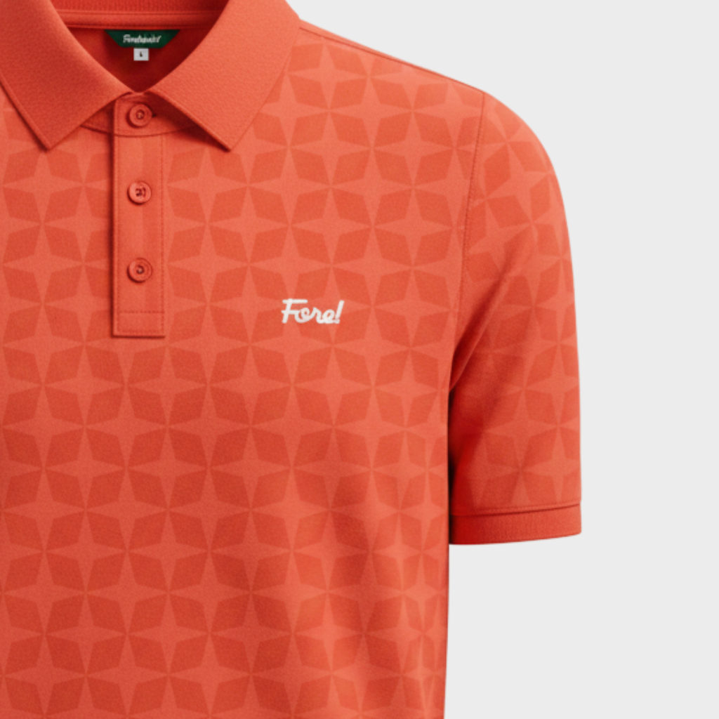 FORE! STELLAR CORE POLO - TIGERLILLY ORANGE