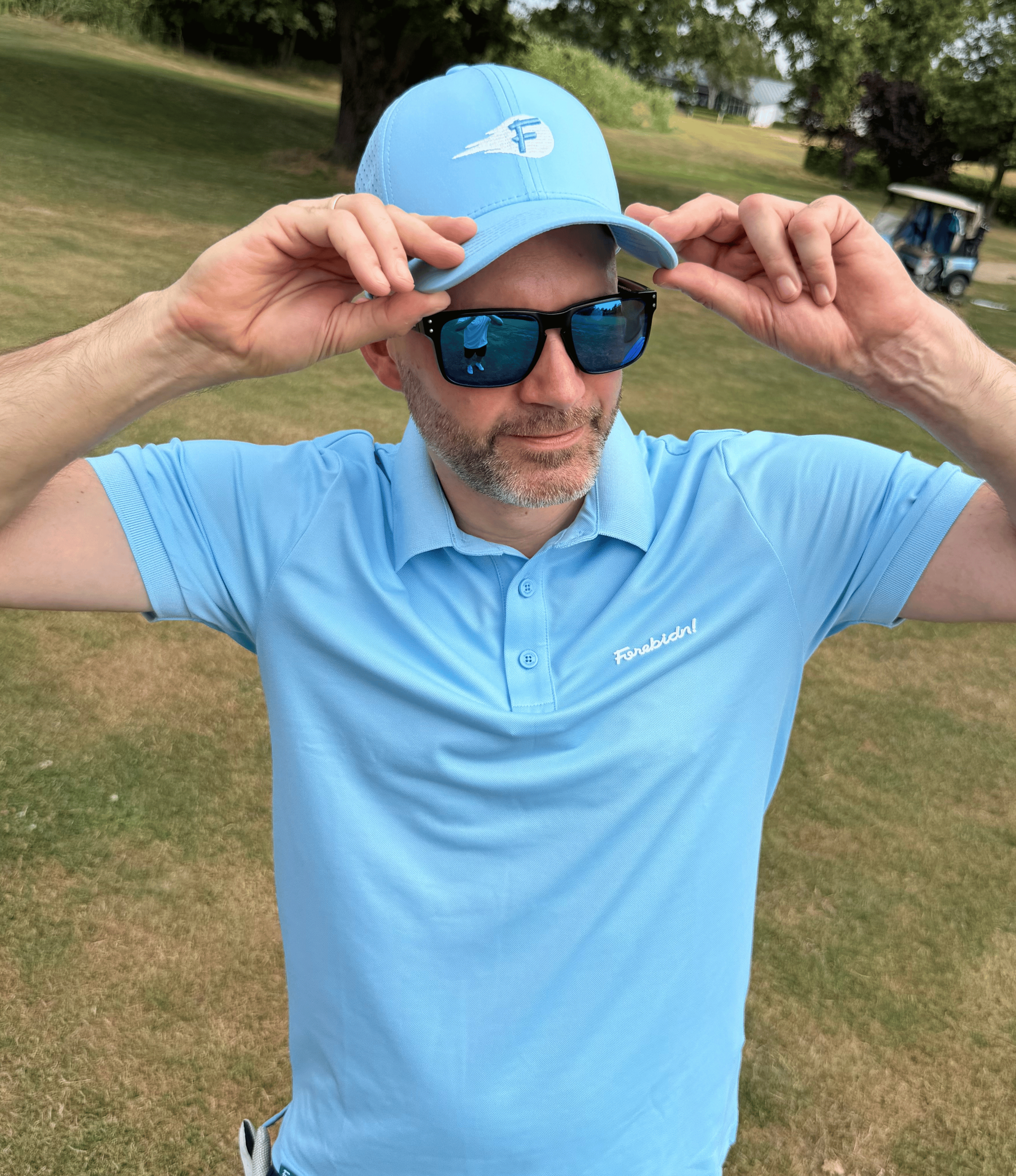 Core Micropiqué Polo - Cerulean Blue