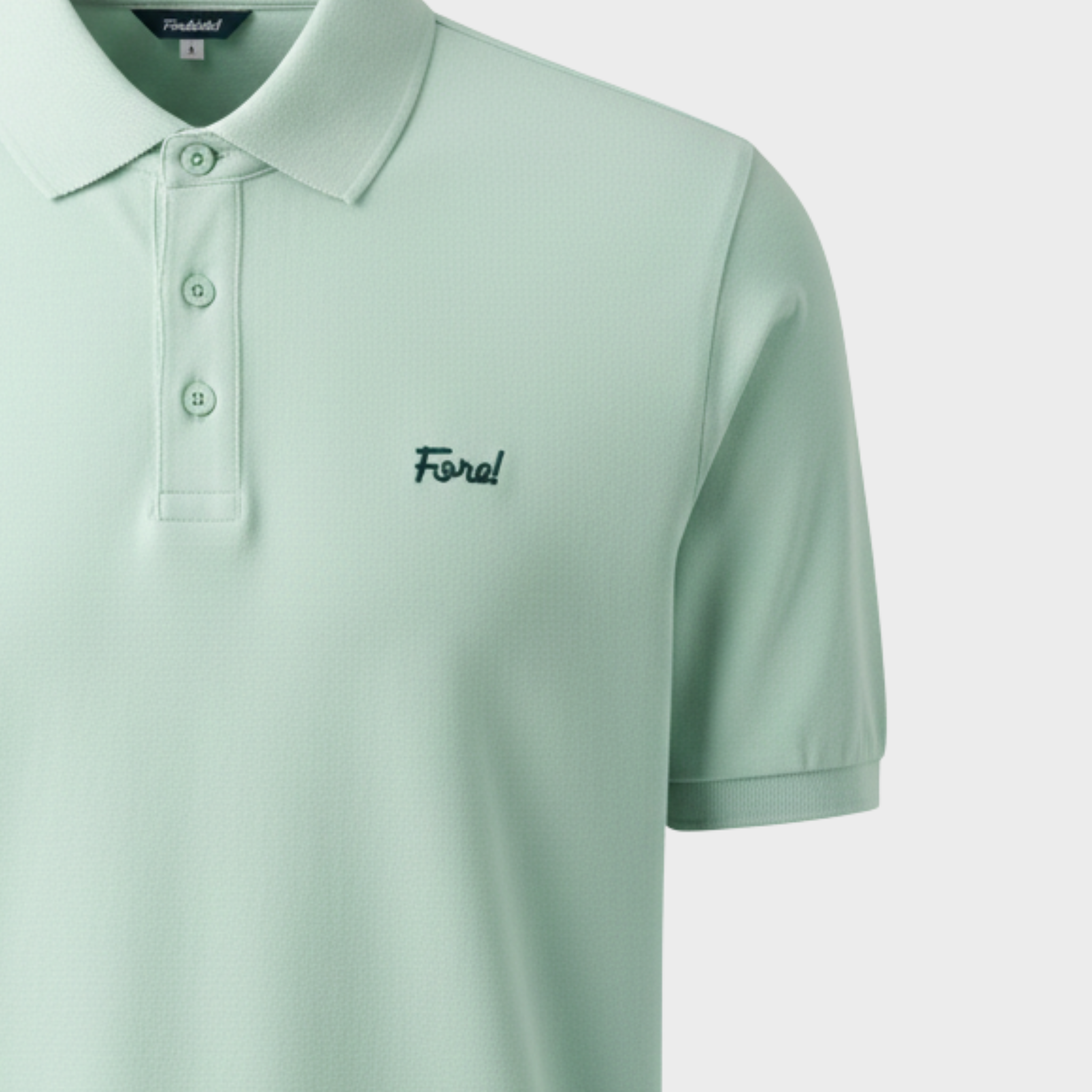 FORE! SOLID CORE POLO - HINT OF MINT