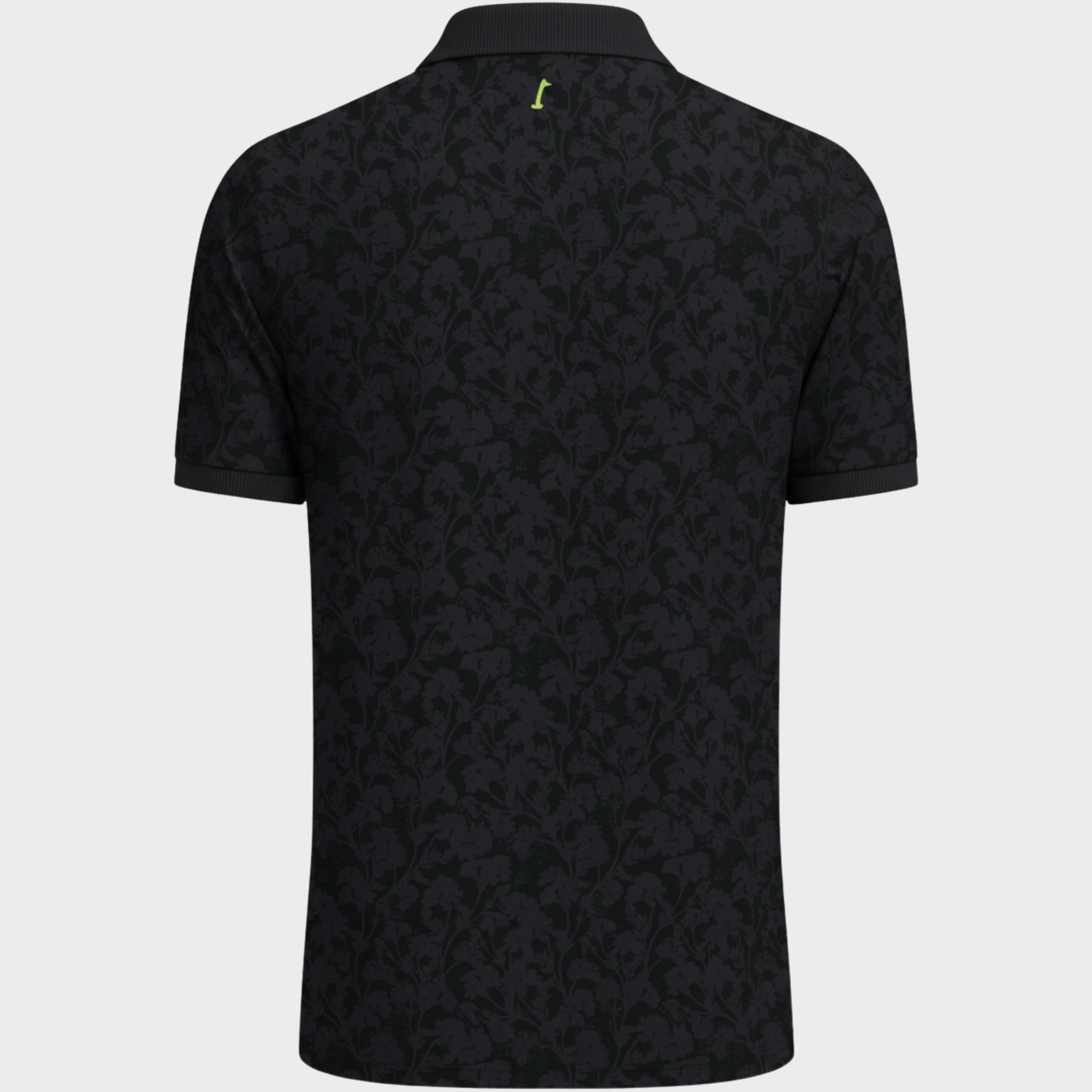 FORE! WILD BLOOM CORE POLO - BLACK