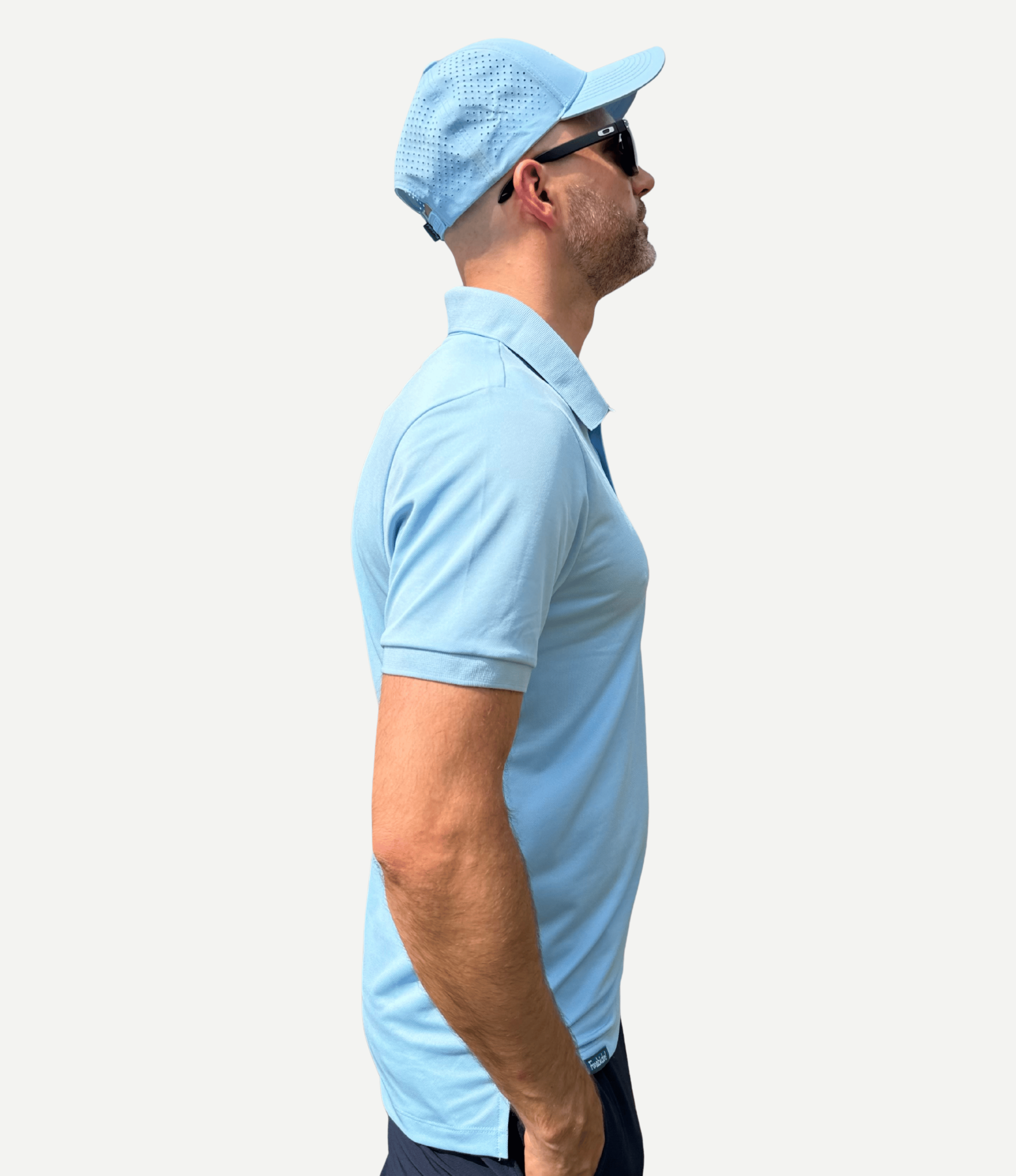 Core Micropiqué Polo - Cerulean Blue