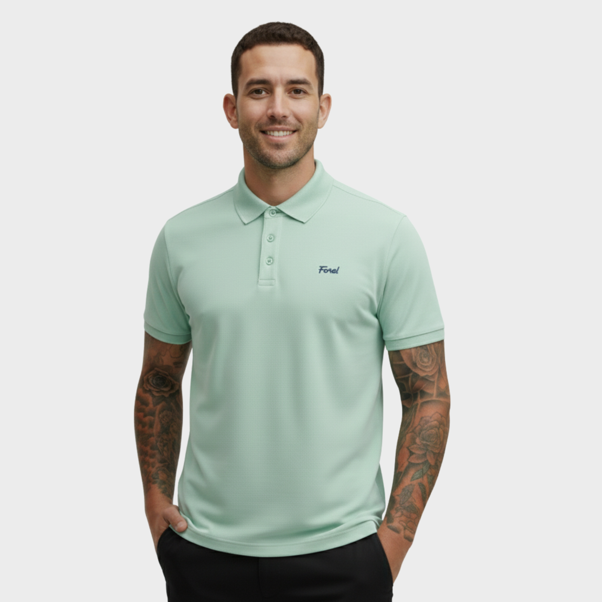 FORE! SOLID CORE POLO - HINT OF MINT
