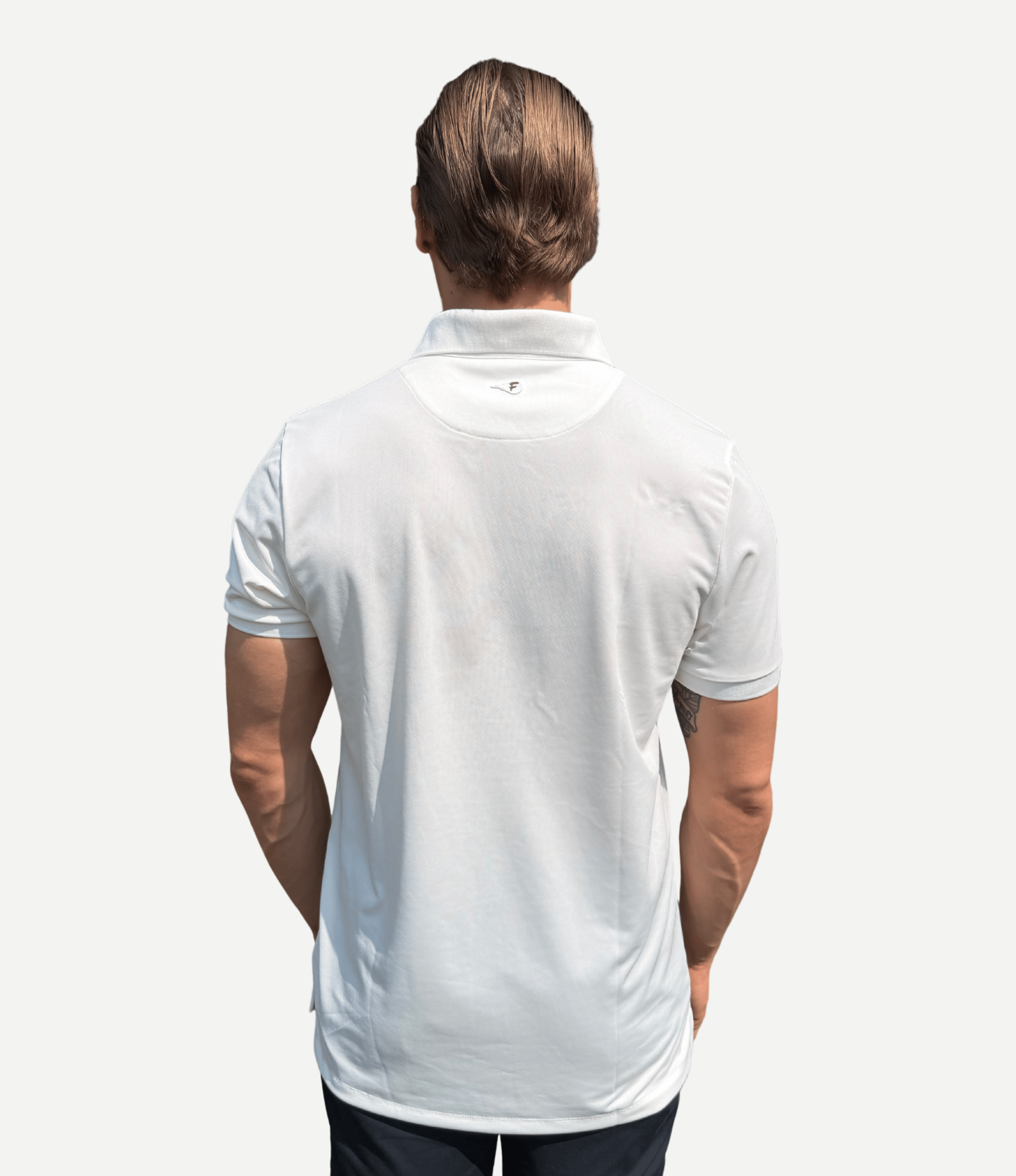 Core Micropiqué Polo - Cloud Dancer off-white
