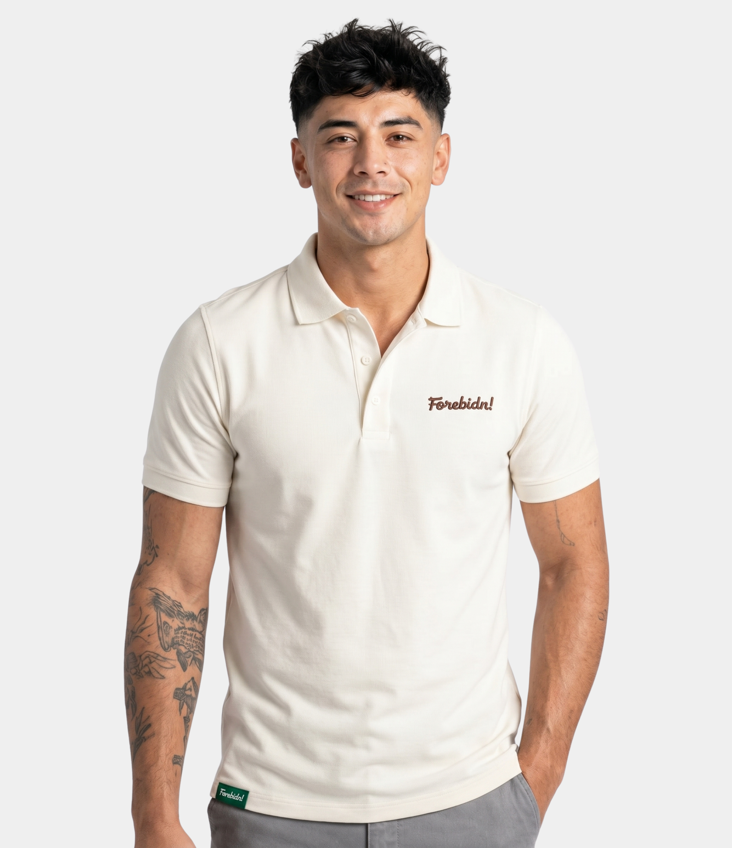 Core Micropiqué Polo - Cloud Dancer off-white