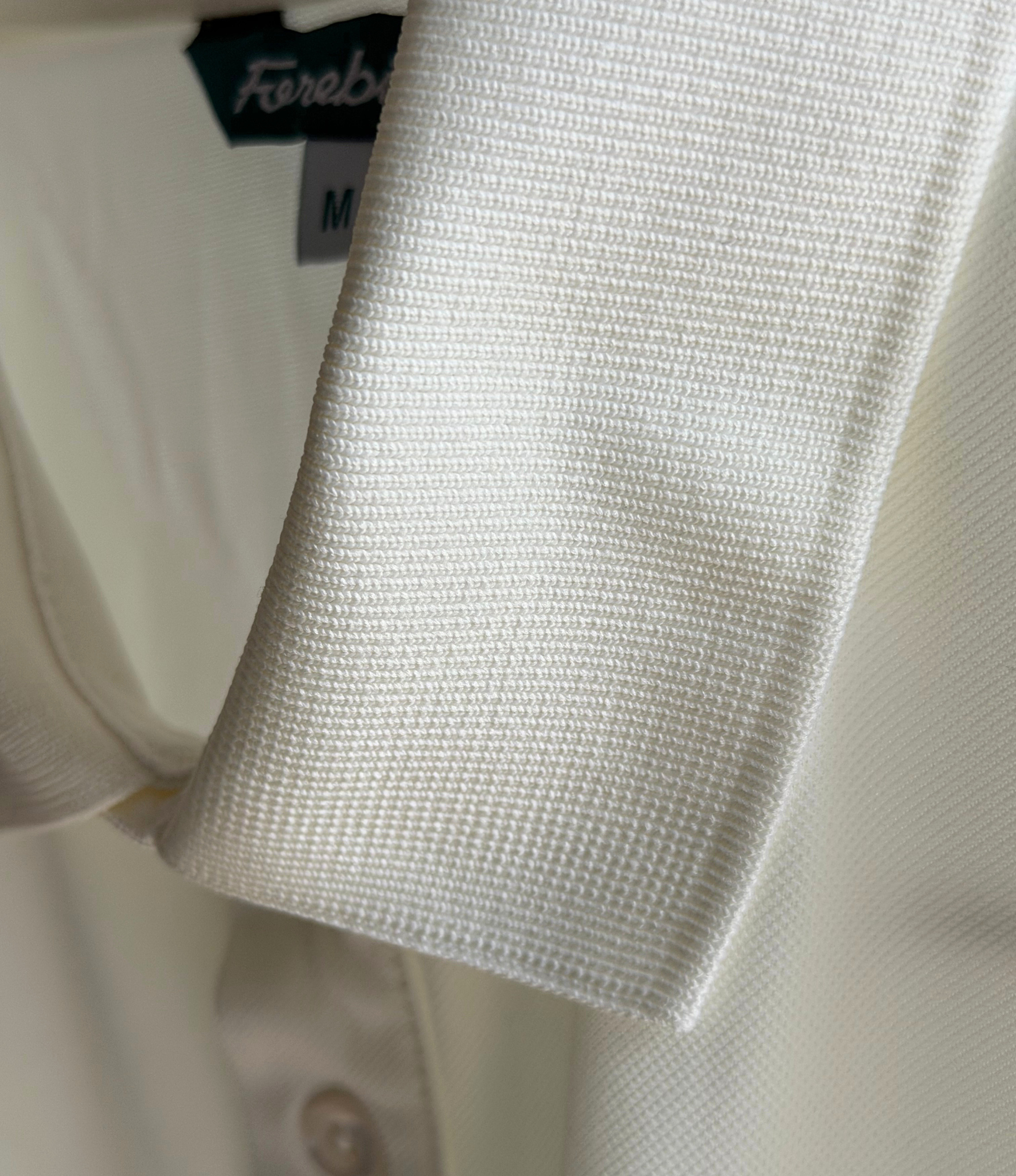 Core Micropiqué Polo - Cloud Dancer off-white